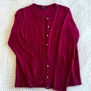 Ann Taylor maroon cardigan